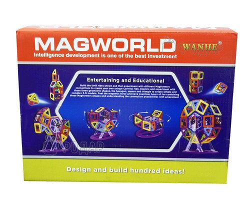 Магнитный конструктор MagWorld 56 деталей