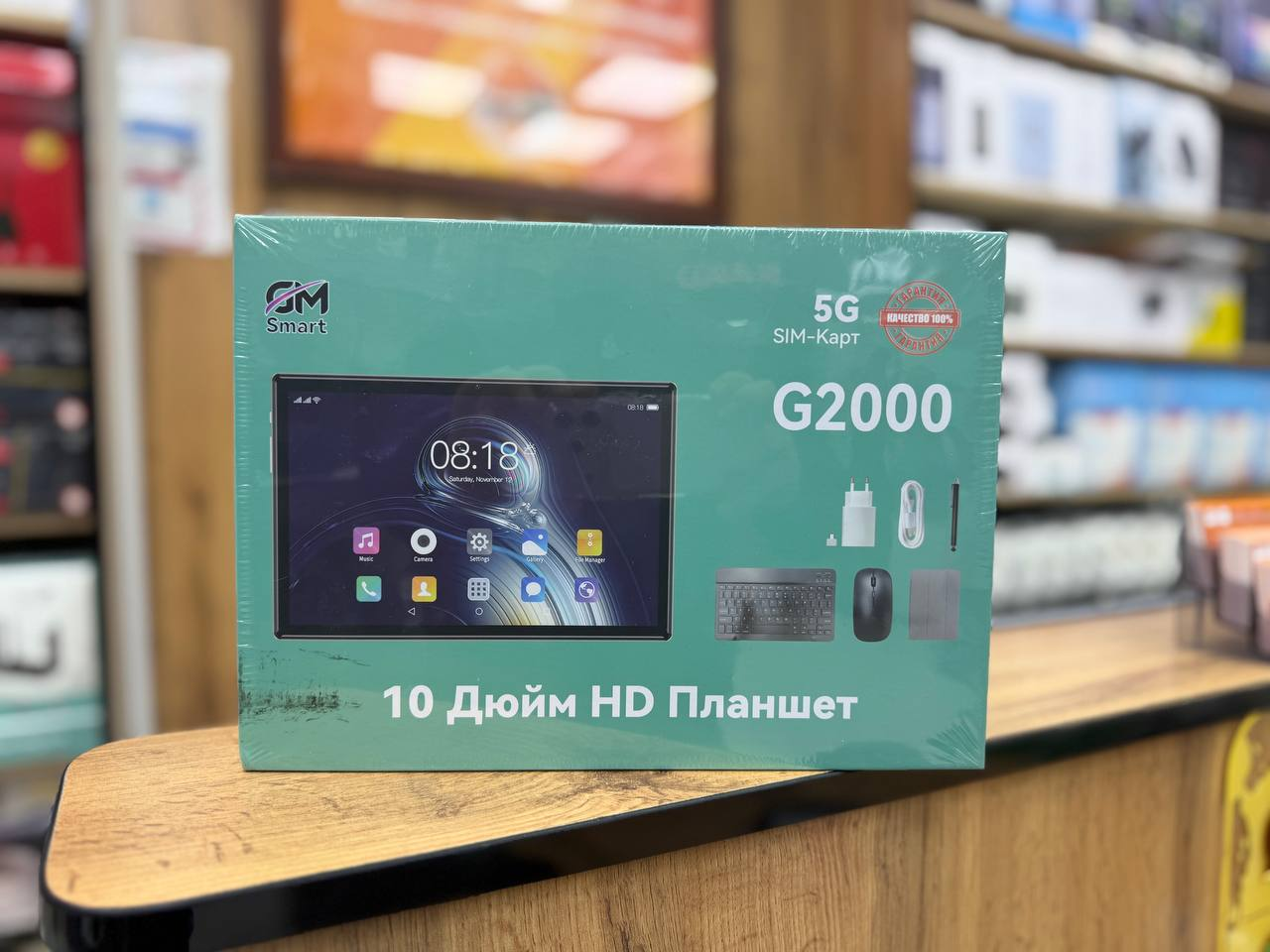 Смарт HD планшет G2000 c wifi и симкартой