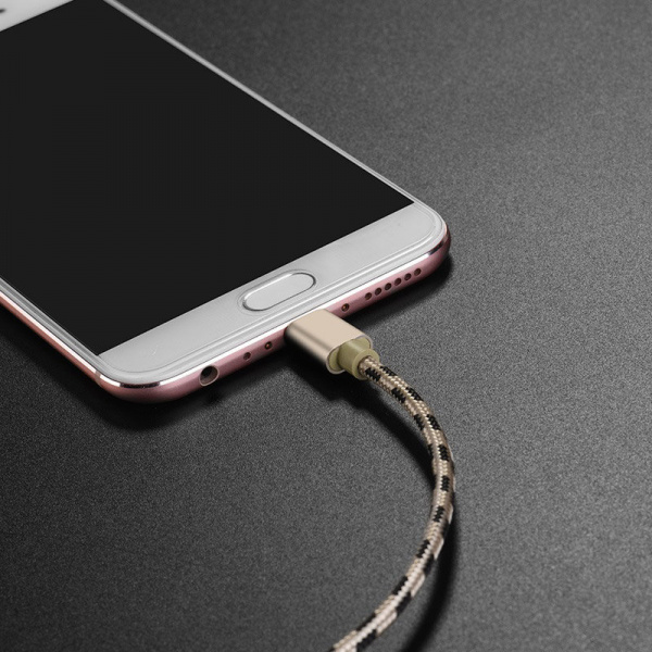 Кабель Borofone BX24 USB - micro USB, 1 м золотой
