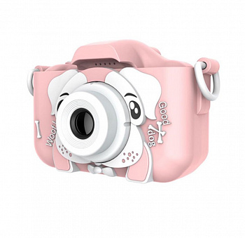 Детский цифровой фотоаппарат Children's Fun Camera Dog розовый