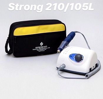 Аппарат для маникюра и педикюра Strong 210/105L без педали с сумкой