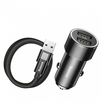 Автомобильное зарядное устройство Baseus TZXLD-B01, 3.4A