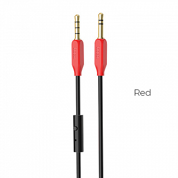 Кабель Hoco UPA12, 3.5 AUX mini jack 3.5 mm, 1 м, красный