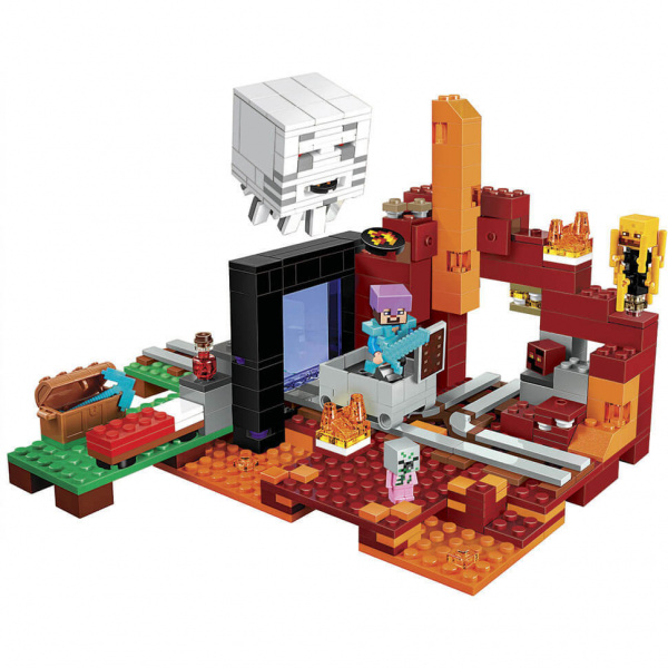 Конструктор Майнкрафт Портал в Подземелье 477 деталей