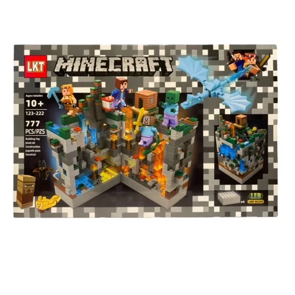 Конструктор LKT Minecraft 123-222 Башня ледяного дракона 777 деталей