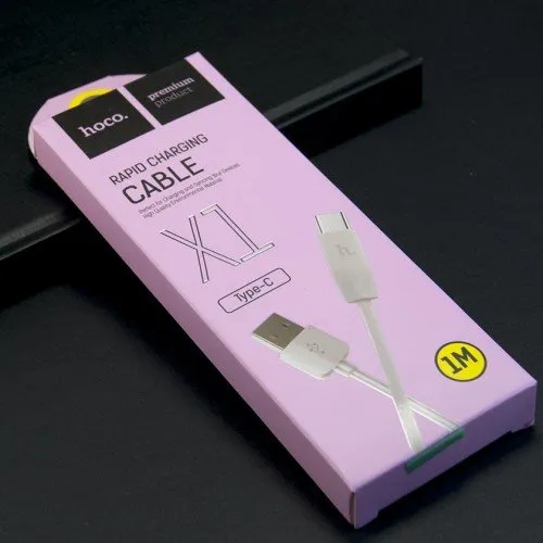 Кабель Hoco X1 USB - USB Type-C, белый, 1м