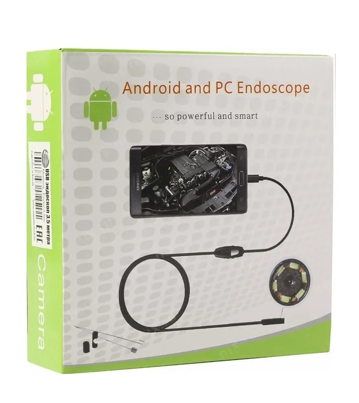 Эндоскоп гибкая камера для смартфона на Android и PC 1 м
