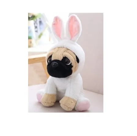 Плюшевая мягкая игрушка Собака в кигуруми 30 см